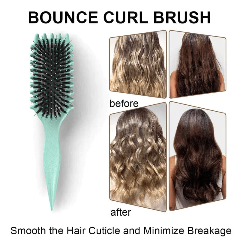 Curly Hair Styling Brush for Defined, Frizz-Free Curls