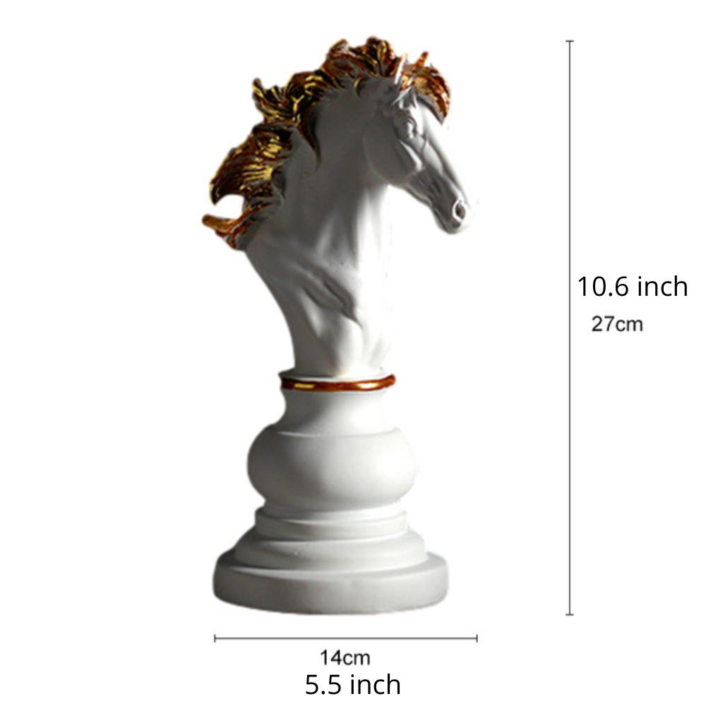Elegant Modern Chess Piece Sculpture Decor