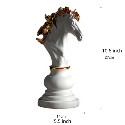 Elegant Modern Chess Piece Sculpture Decor