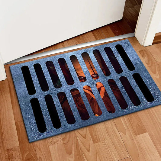 Spooky Halloween Welcome Doormat for Front Door Decor