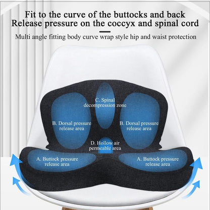 Ergonomic Memory Foam Relaxed Support Cushion