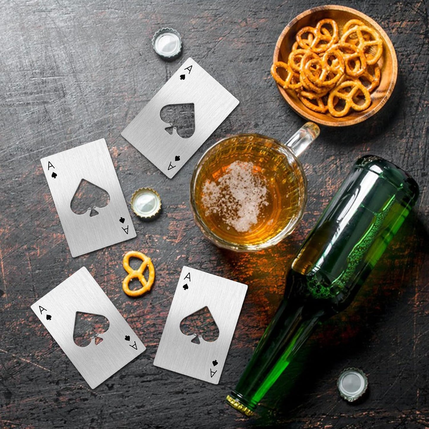 Stainless Steel Bottle Opener Set for Home and Parties