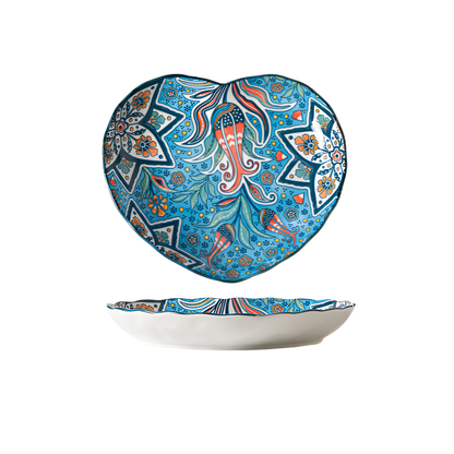Vibrant Ceramic Deep Plates for Stylish, Mess-Free Dining