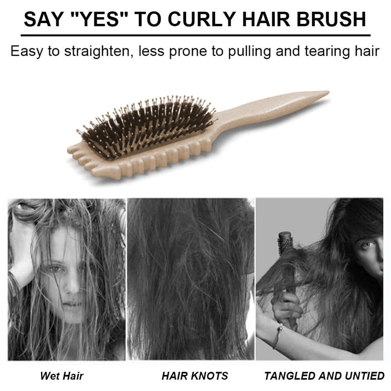 Curly Hair Styling Brush for Defined, Frizz-Free Curls