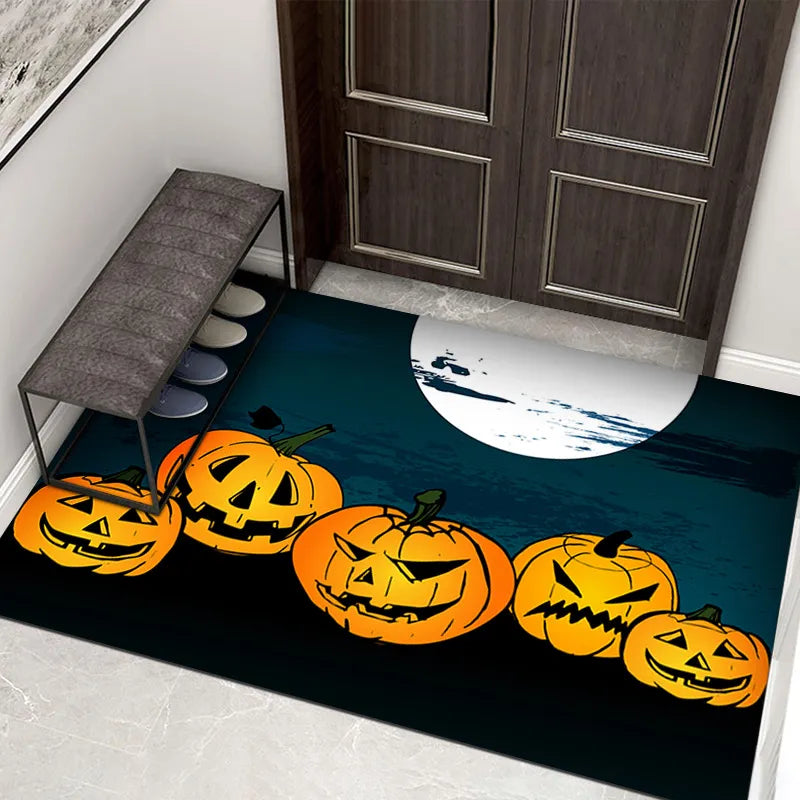 Spooky Halloween Welcome Doormat for Front Door Decor