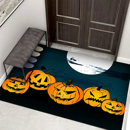 Spooky Halloween Welcome Doormat for Front Door Decor