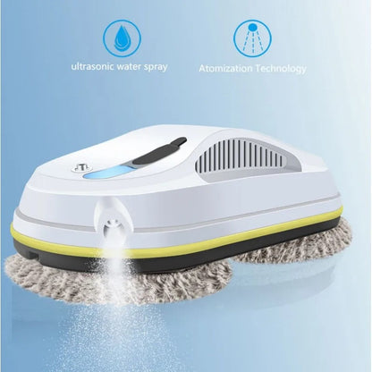 Automatic Window Cleaning Robot with Sensor and Spray System