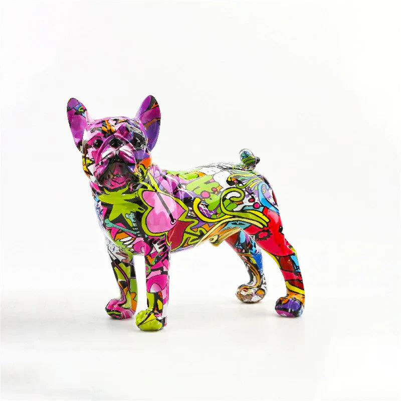 Graffiti Franse Bulldog Beeld