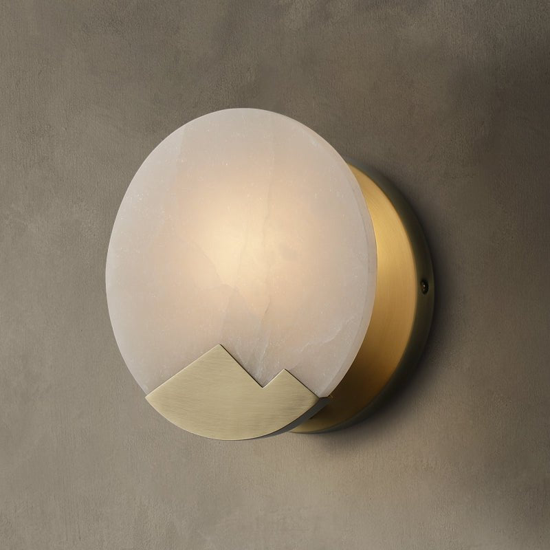 Elegante Scandinavische Marmeren Wandlamp in Minimalistisch Design